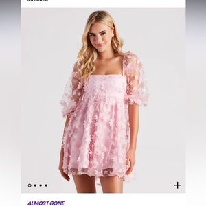 Windsor Sunshine Daisy Flower Mesh Skater Dress